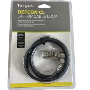 Targus Defcon CL Combination Lock Laptop Computer Cable Lock PA410U1
